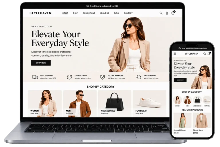 Custom Shopify Store Design and Product Upload Portfolio by Moslim Uddin